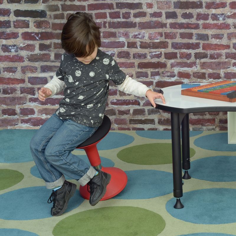 Grow Height Adjustable Wobble Stool Red - Regency
