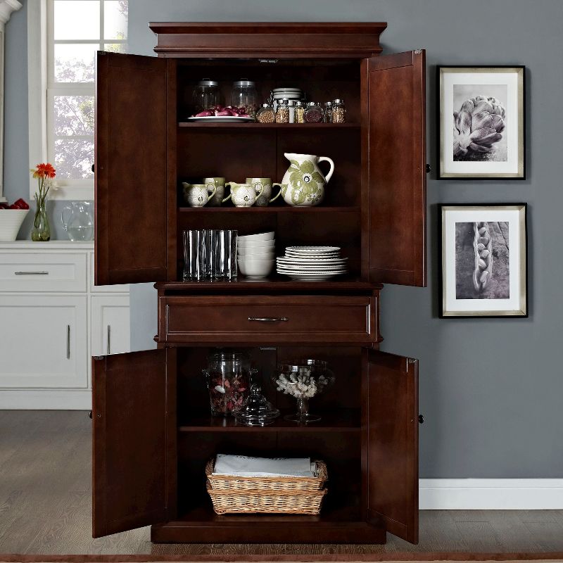 Parsons Pantry Storage Wood/Mahogany - Crosley