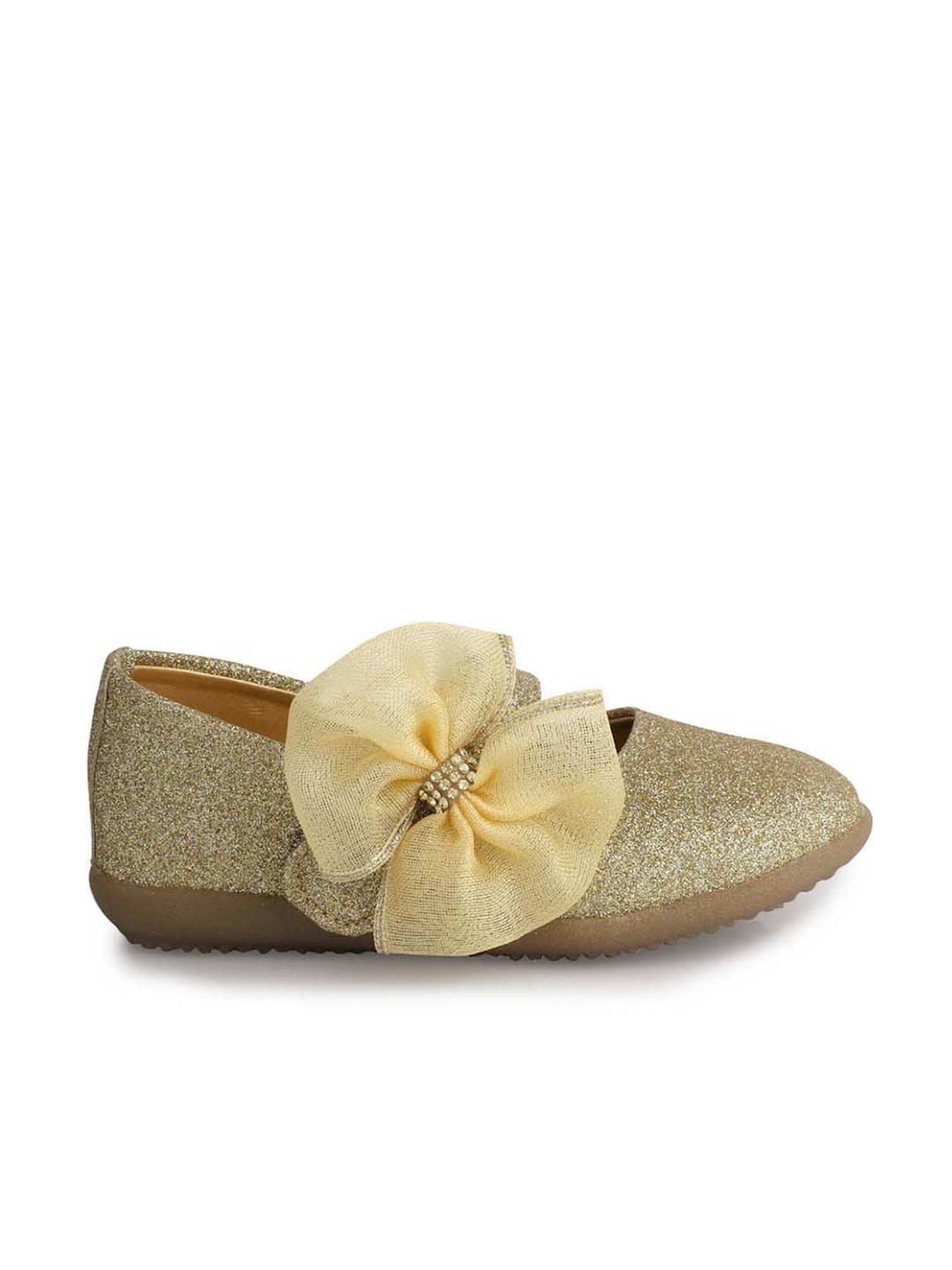 Minesole Kids Golden Mary Jane Shoes