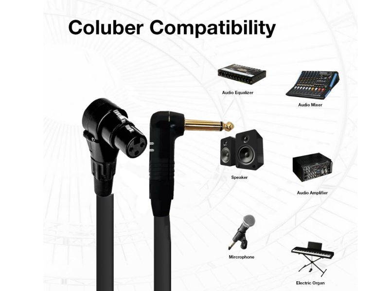 15'ft Mini XLR Male 3P to XLR-Female 3Pin Plug Pro Mic Premium Audio Cable AUX