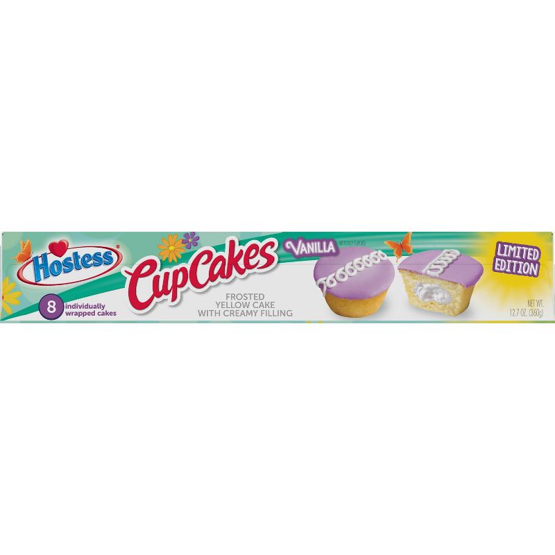 Hostess Spring Vanilla Cupcakes - 12.7oz/8ct