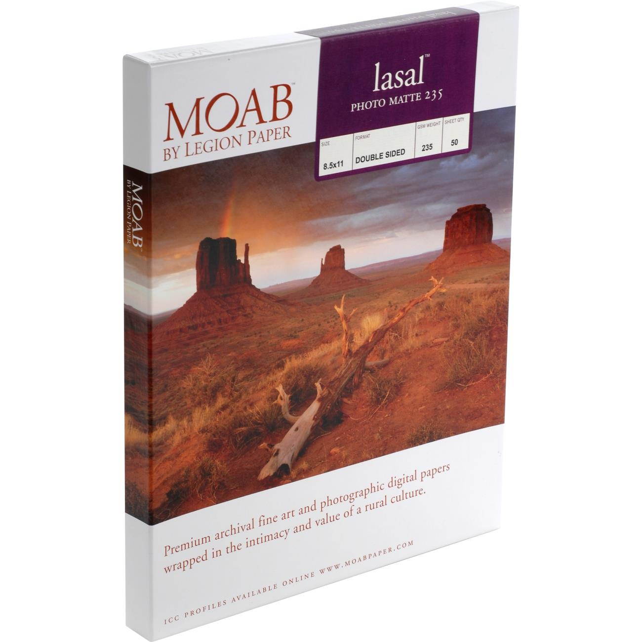 Moab Lasal Matte Photo Paper(24"x100' Roll) #F01LSM23024100R