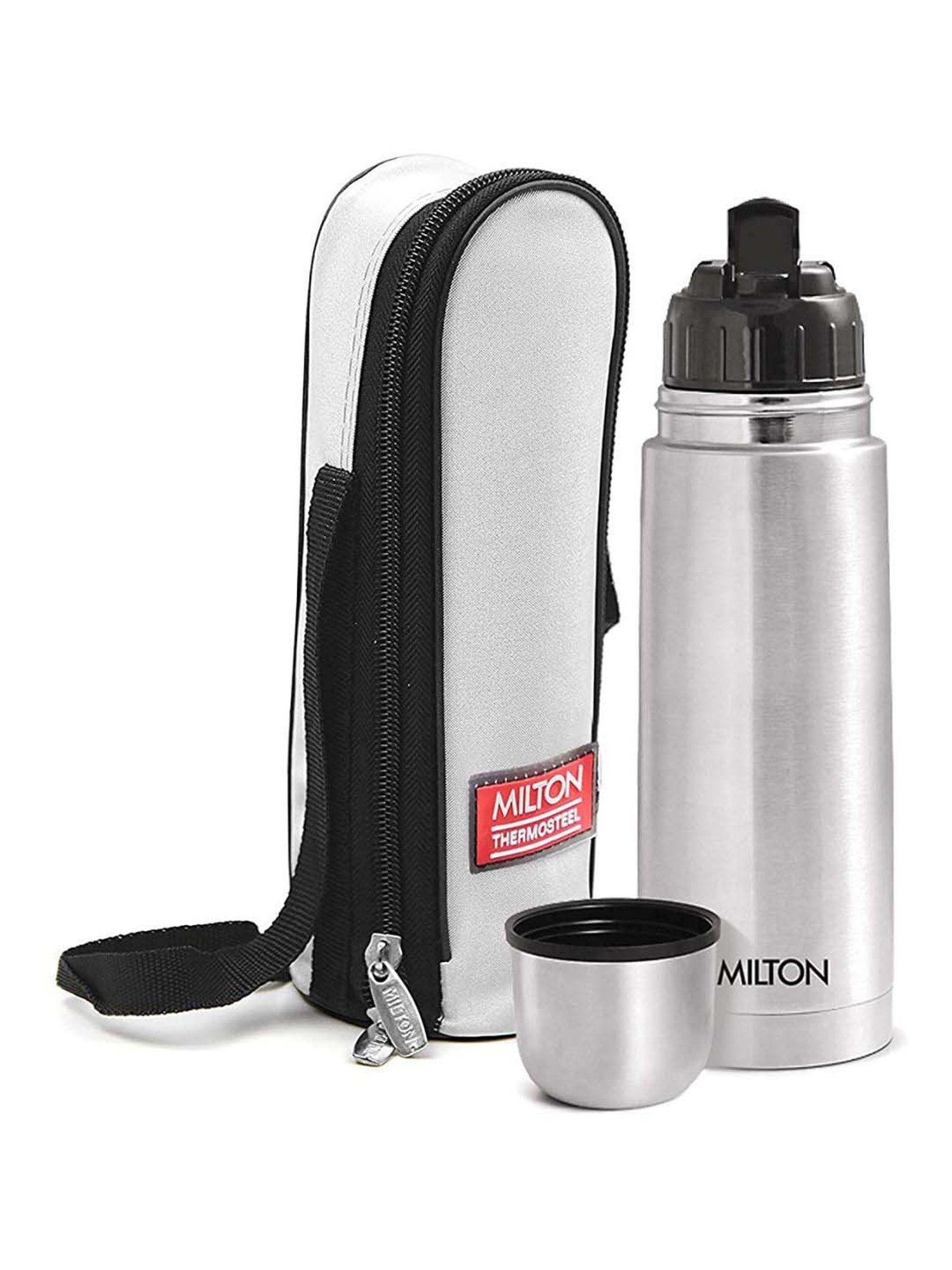 Milton Silver Stainless Steel Thermal Flask (350 ml) - Set of 1