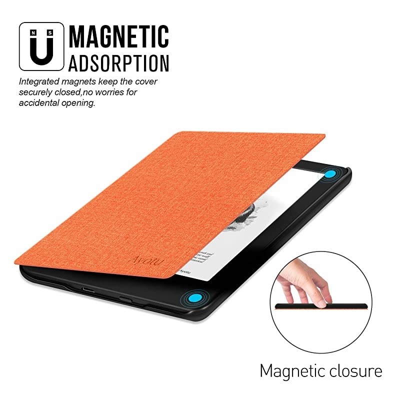 Case for AllNew Kindle 10th Gen 2019 Release Durable Cover with Auto WakeSleep fits  AllNew Kindle 2019will not fit Kindle Paperwhite or Kindle Oasis Orange