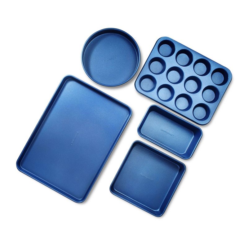 Granitestone Blue 5pc Bakeware Set