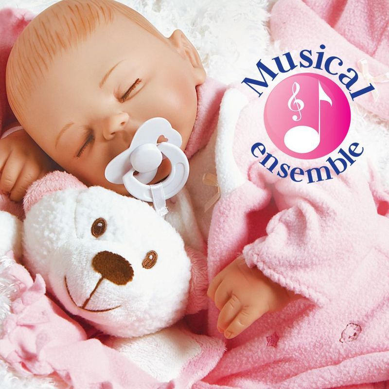 Paradise Galleries Reborn Newborn Baby Doll That Looks Real Baby Carly, 16 inch Sleeping Girl in GentleTouch Vinyl, 6-Piece Set