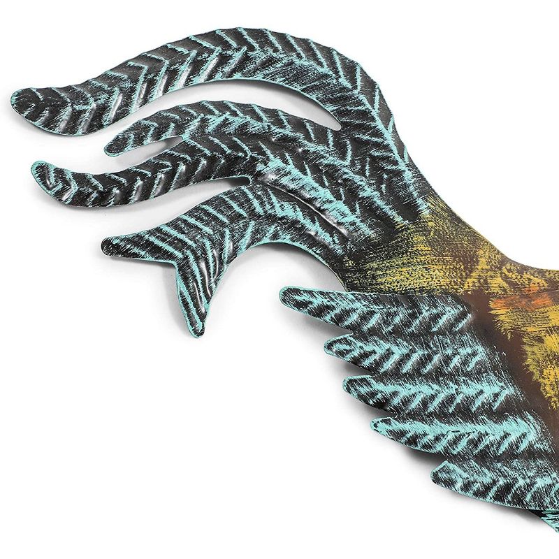 Farmlyn Creek 3 Pack French Country Metal Rooster Trio for Barn Home Wall Decor (11.5 In)