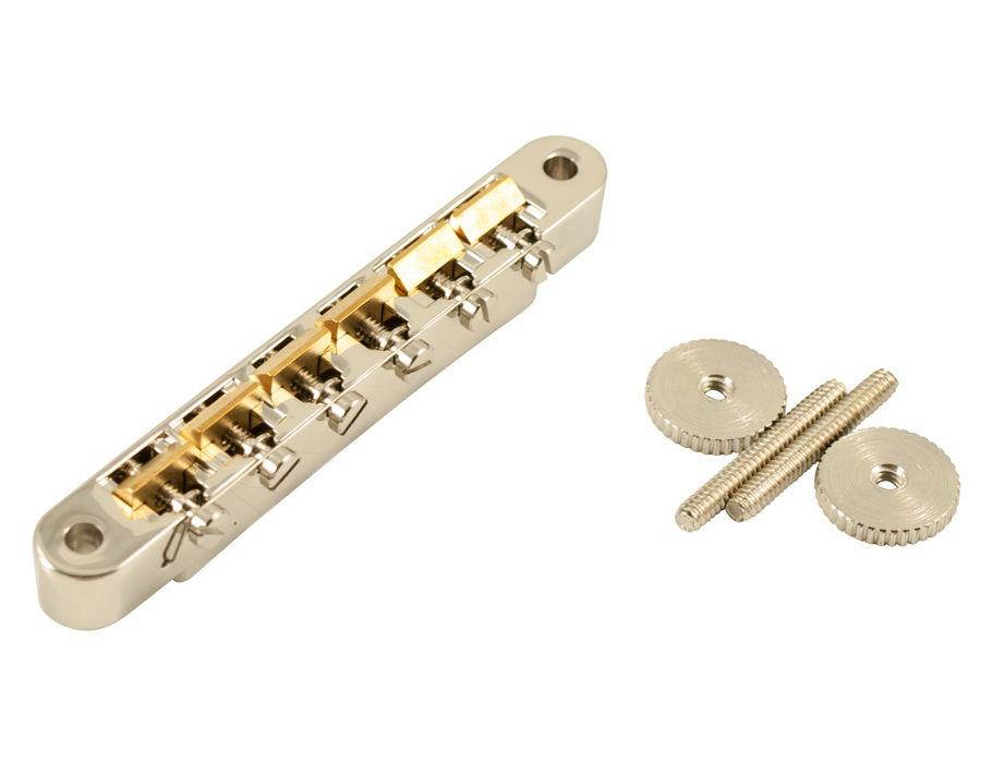 Kluson USA Made ABR-1 Tune-o-Matic Nickel Wired Raw Brass Saddles KLP-1287N