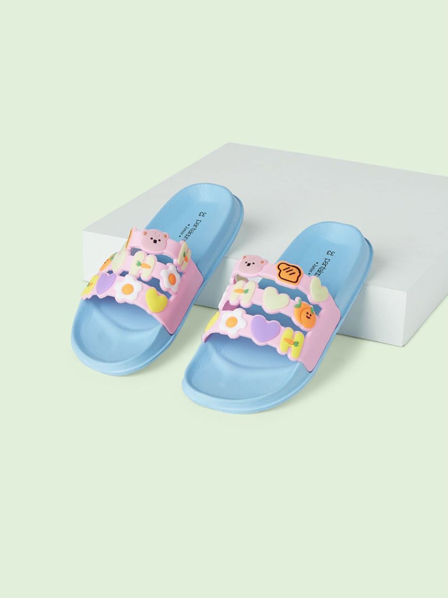 Passion Petals Kids Pink Sling Back Clogs