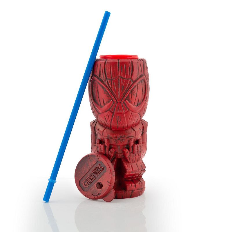 Beeline Creative Geeki Tikis Marvel Spider-Man Tumbler | Tiki Style Cup | Holds 21 Ounces