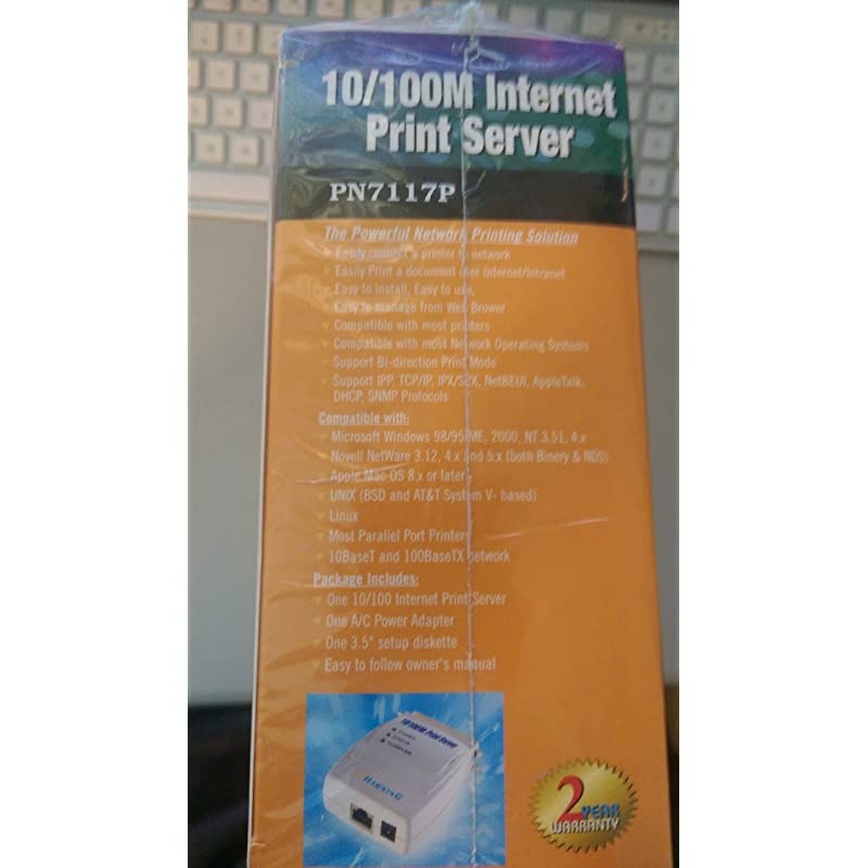 PN7117P 1-Port 10/100 IPP Print Server