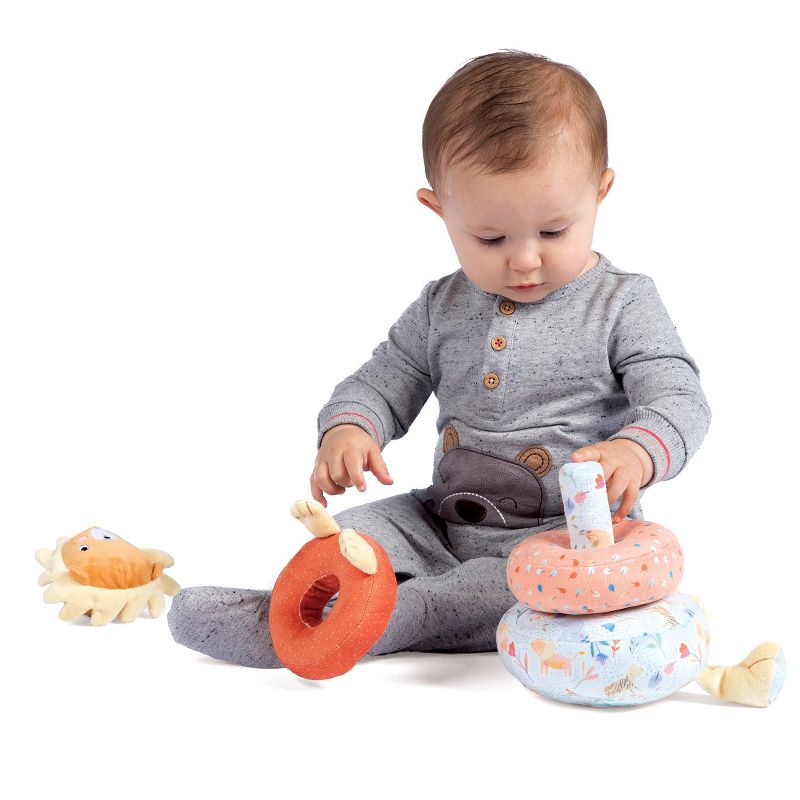 Manhattan Toy Safari Lion Plush Baby Stacking Toy