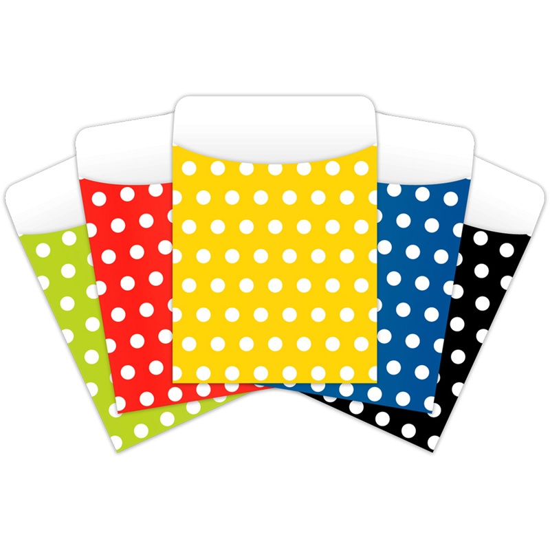 Brite Pockets Asst Polka Dots 25Bag