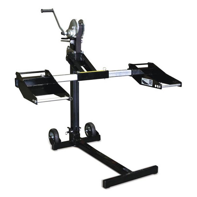 MoJack Flat Folding 750 lb Capacity Riding Lawn Tractor Mower Lift Jack, MJPRO
