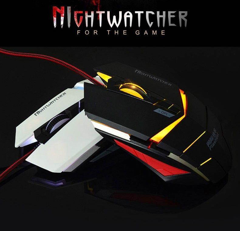 8D 2000DPI FLASHGET NightWatcher 7 Buttons Multimedia Optical Usb Gaming Mouse