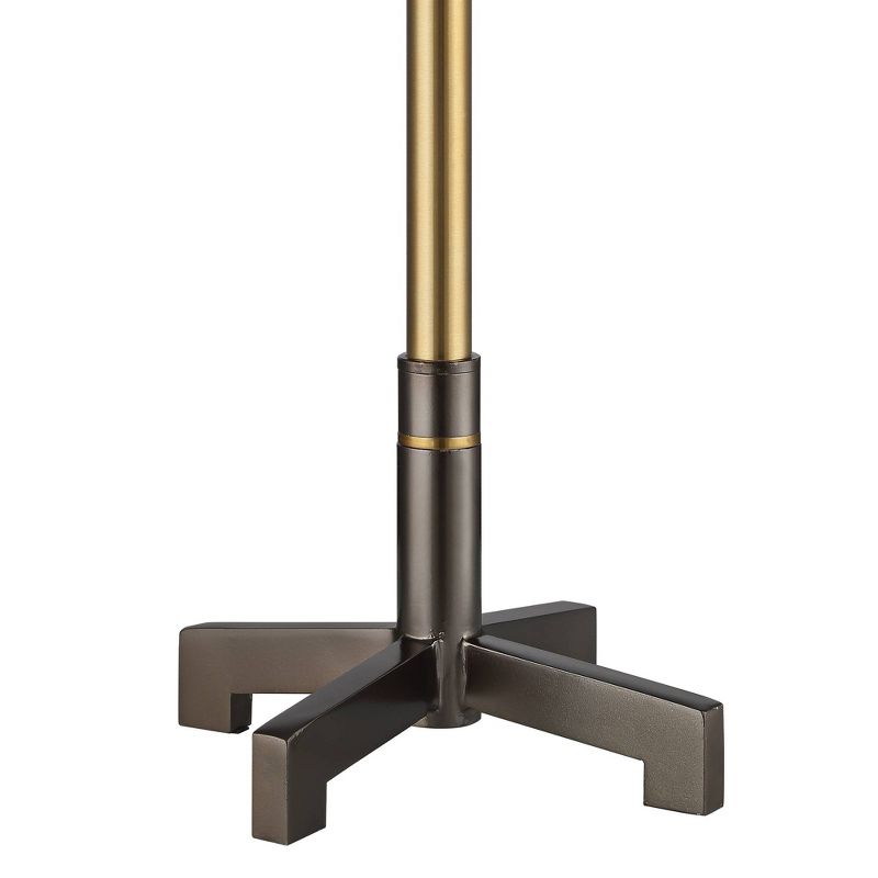 Possini Euro Design Moira Two-Tone Brass and Black Modern Table Lamps Set of 2