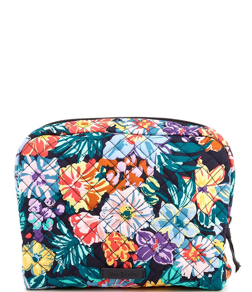 ROYCE New York Leather Large Cosmetic Bag