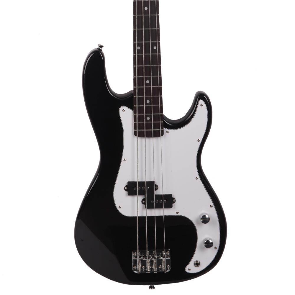 Fashion Black 4-String Electric Bass Guitar Burning Fire Style
