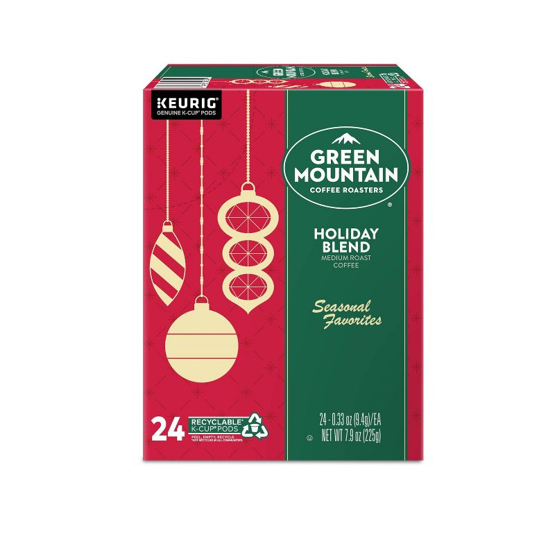Green Mountain Coffee Holiday Blend Keurig K-Cup Coffee Pods - Medium Roast - 24ct