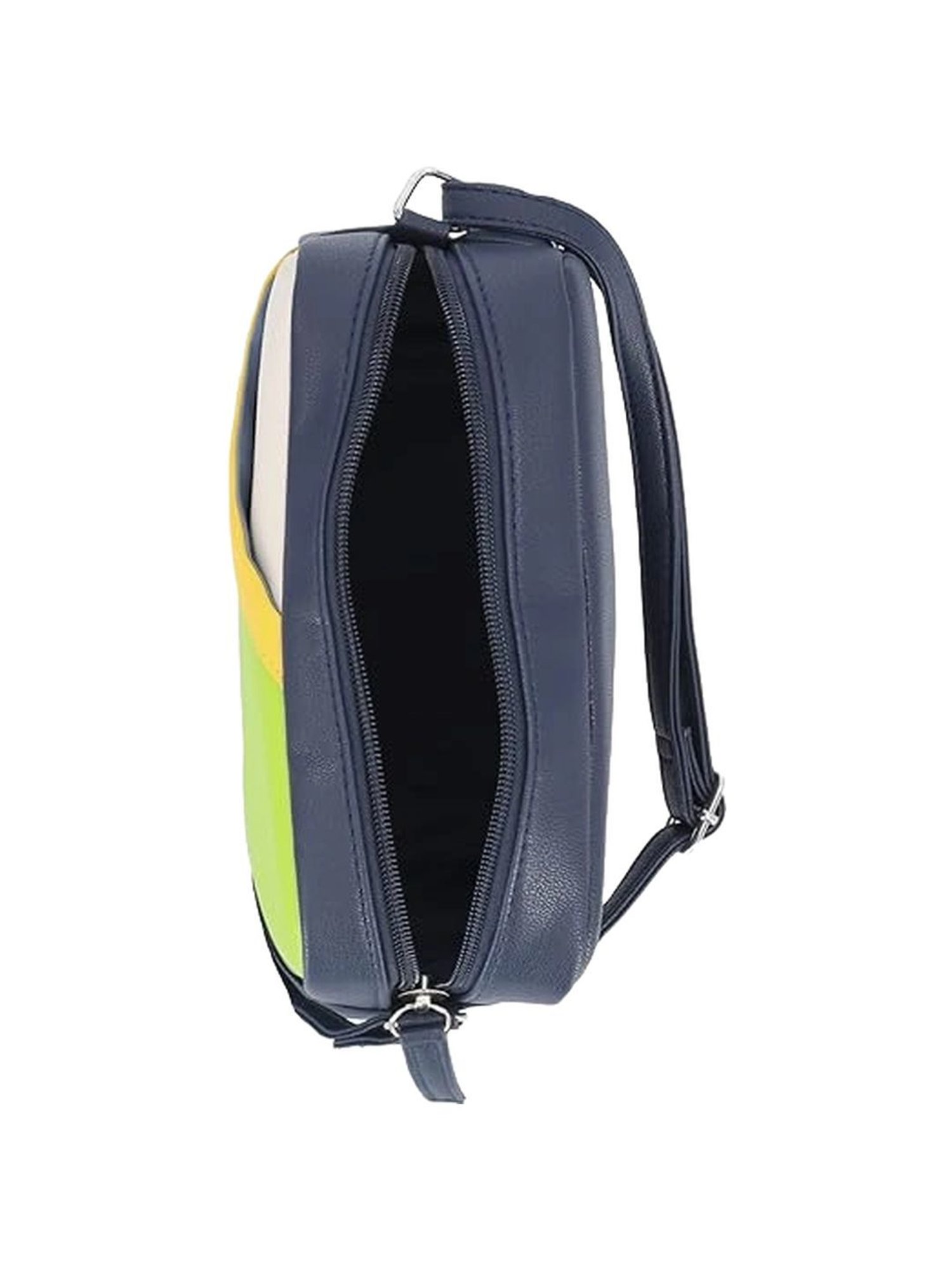 Nautica Navy Blue Color Block Medium Sling Handbag