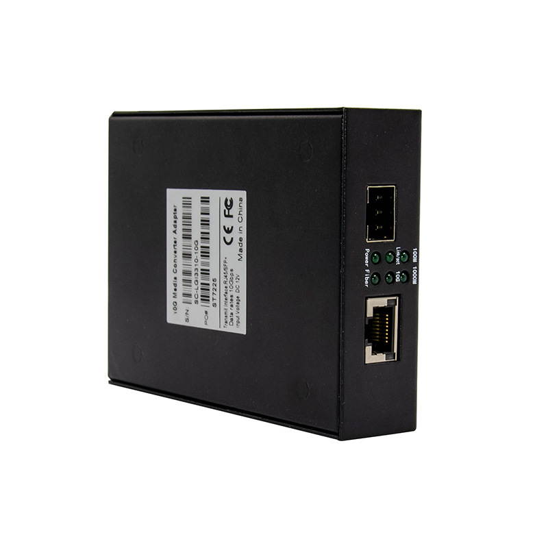 10 Gigabit Enhanced SFP Gigabit Optical Fiber Transceiver SEP to RJ45 Media Converter