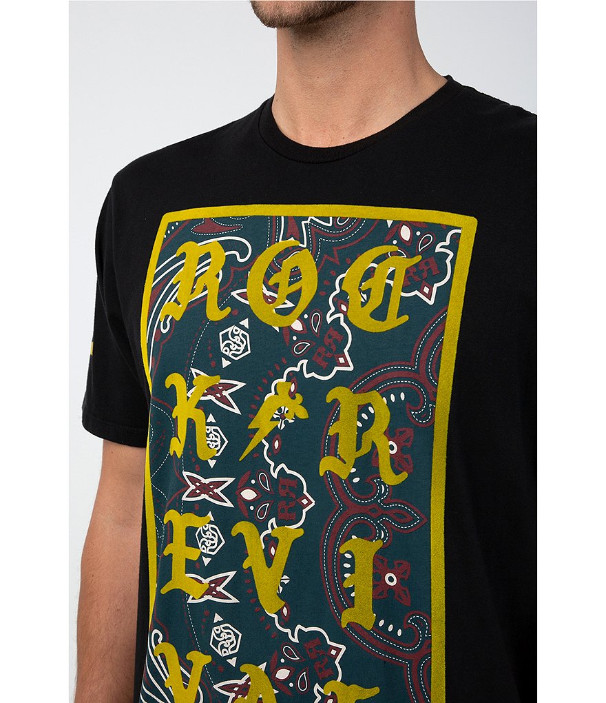 Rock Revival Gold Flock Graphic Short-Sleeve T-Shirt