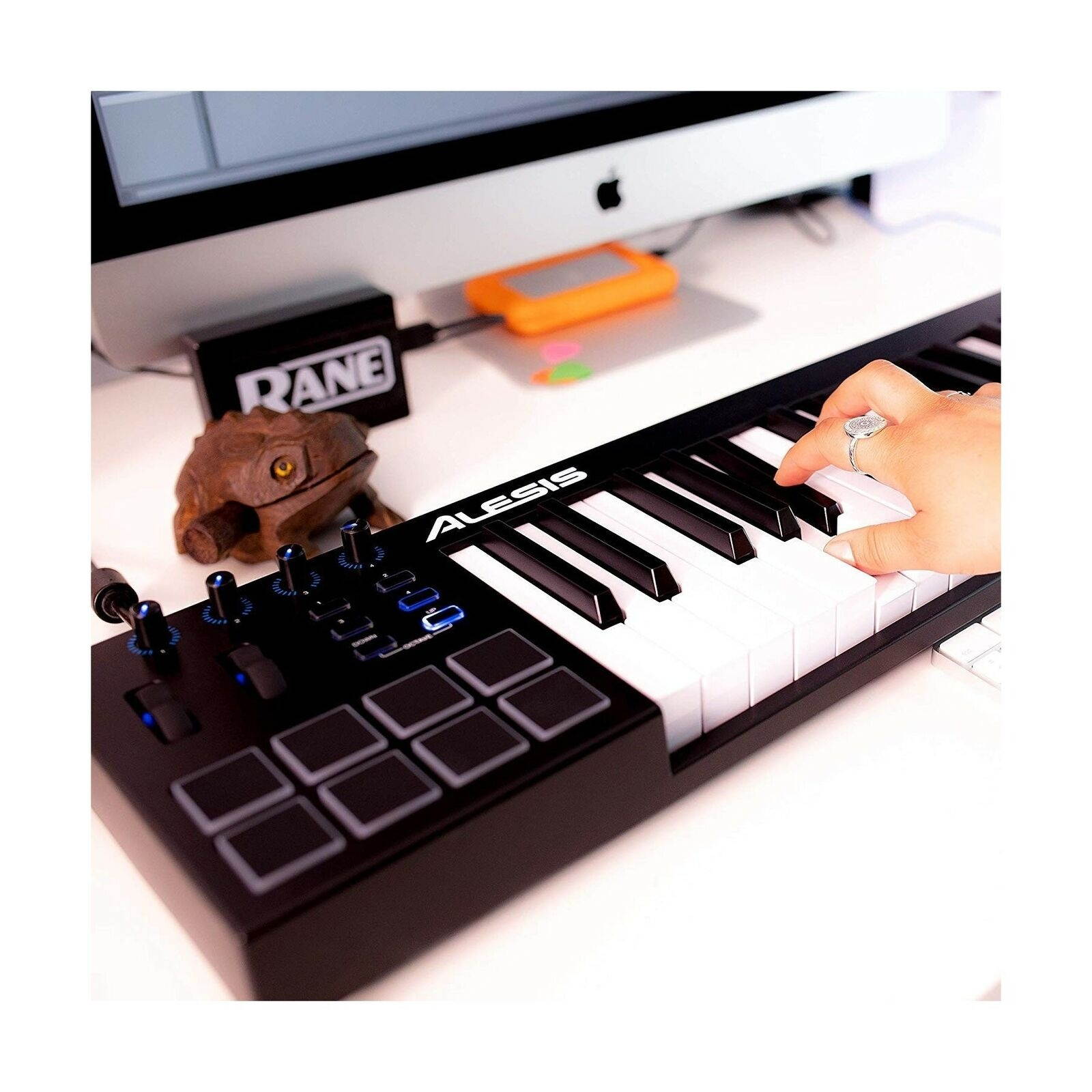 MIDI Controller Bundle | 49 Key USB MIDI Keyboard with 8 Beat Pads, Sustain P...