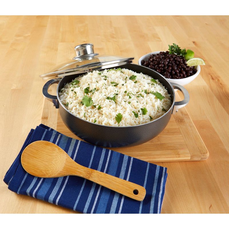 IMUSA 6.9qt Nonstick Aluminum Caldero with Glass Lid