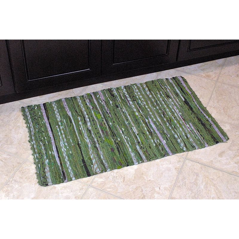 24"x36" Chindi Kitchen Rug Olive - Design Imports