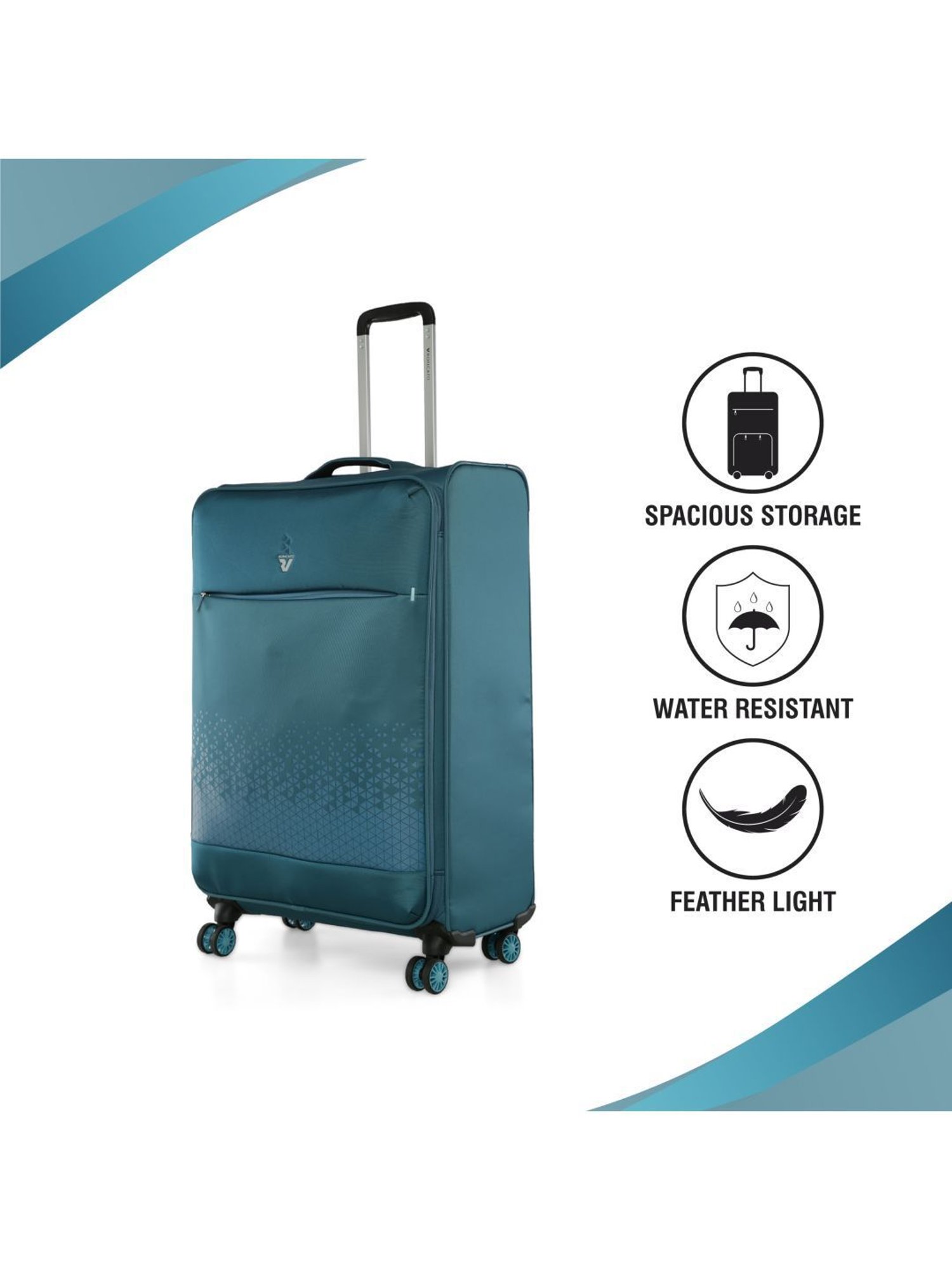 Roncato Crosslite Petrolo Solid Soft Large Trolley Bag -30 cm