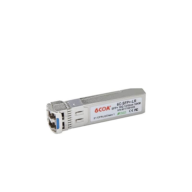 10GBase-LR SFP+ Transceiver, 10G Duplex LC Single-Mode Module for Juniper EX-SFP-10GE-LR/QFX-SFP-10GE-LR and Other Open Switches (DDM, 1310nm, 10km)