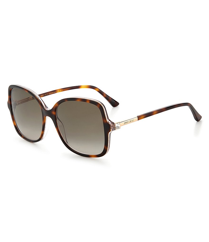 Jimmy Choo Judy Rectangular 57mm Sunglasses