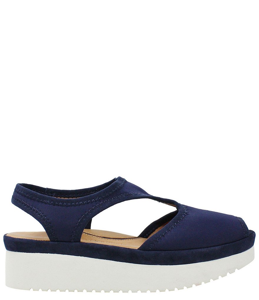 L'Amour Des Pieds Amichai Stretch Flatform Sandals