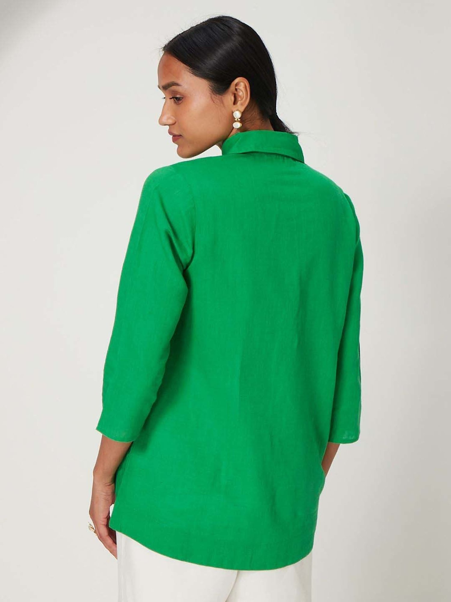 Ancestry Forest Green Regular Fit Top