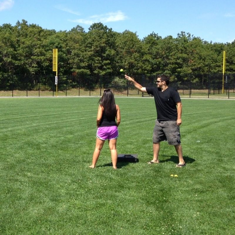 RampShot Extreme Cornhole Family Outdoor Yard Game Set w/ 2 Ramps, 4 Balls, 2 Nets and Instructions