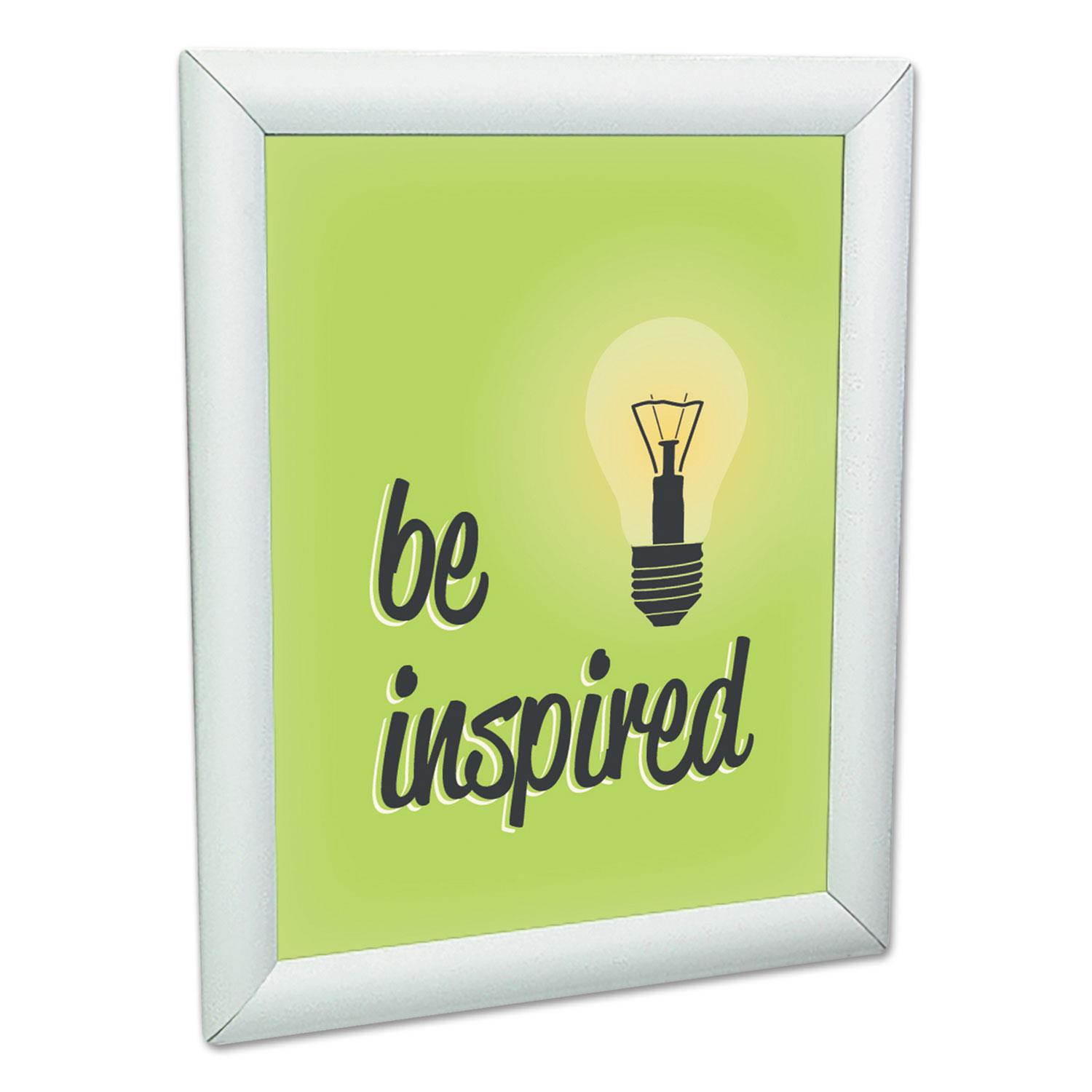 Deflecto 690001 Wall Mount Display Frame, 8 1/2 X 11, Silver Aluminum