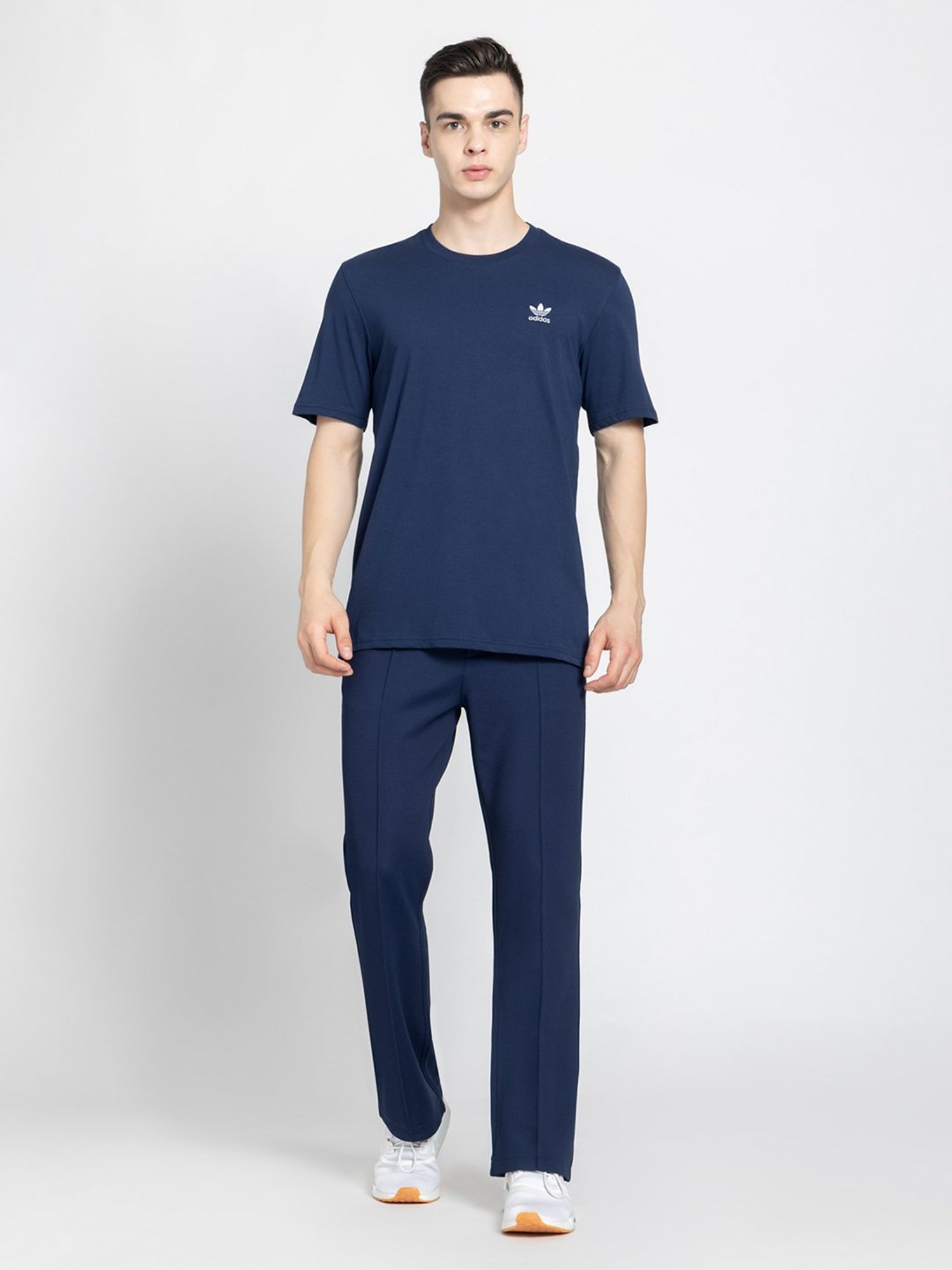 Adidas Originals Essentials Navy Regular Fit Cotton T-Shirt