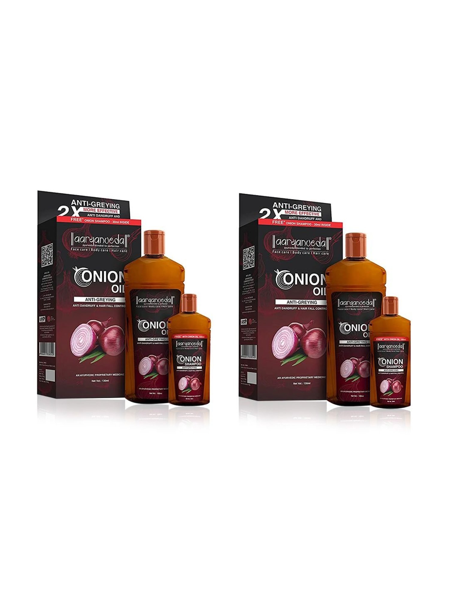 Aryanveda Onion Oil & Shampoo Combo Pack