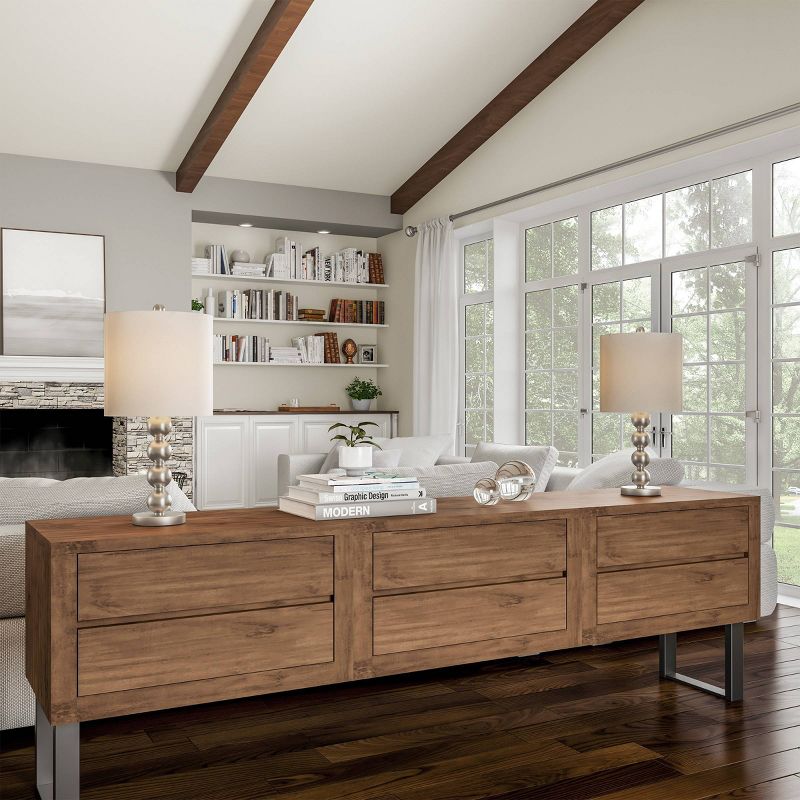 Set of 2 Contemporary Stacked Balls Table Lamps