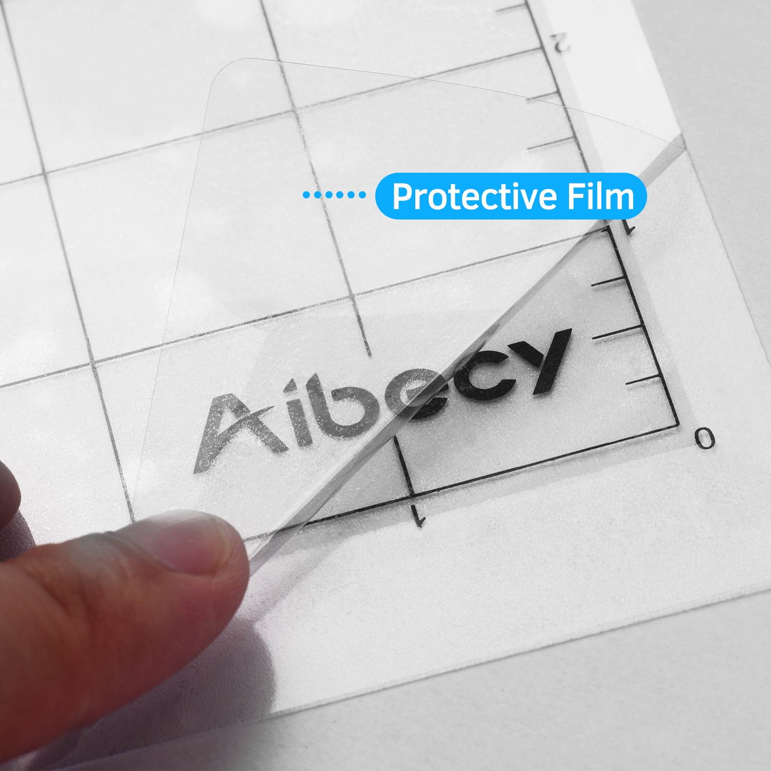 Aibecy Cutting Machine Special Pad 12 Inch Measuring Grid Replacement Translucent PP Material Adhesive Mat With Clear Film Cover for Silhouette Cameo Plotter Machine 3PCS
