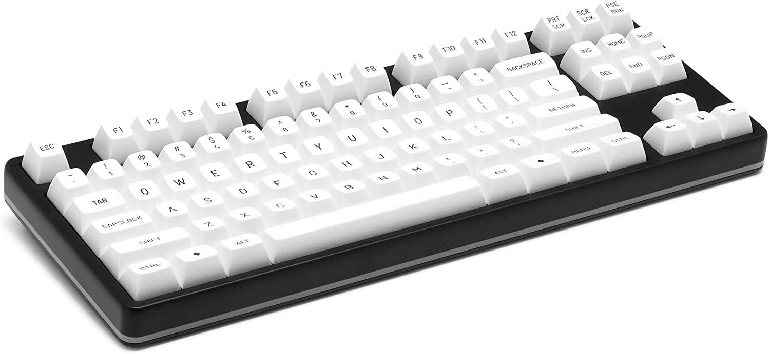 DROP MT3 Black-on-White Keycap Set, ABS Hi-Profile Keycaps, Doubleshot Legends, MX Style Covers Fullsize, Tenkeyless, Winkeyless, 60%, 65%, and 75% (Base Kit)
