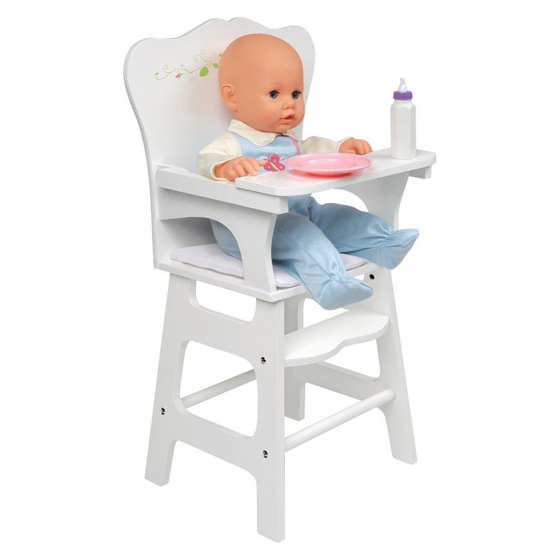 Badger Basket White Rose Doll High Chair
