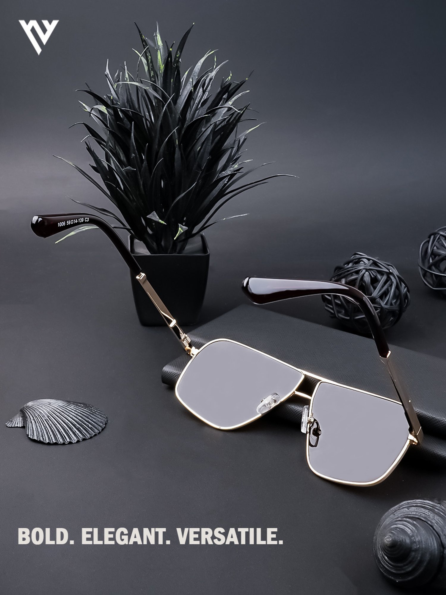 Voyage Brown Wayfarer Polarised and UV Protected Lens Unisex Sunglasses