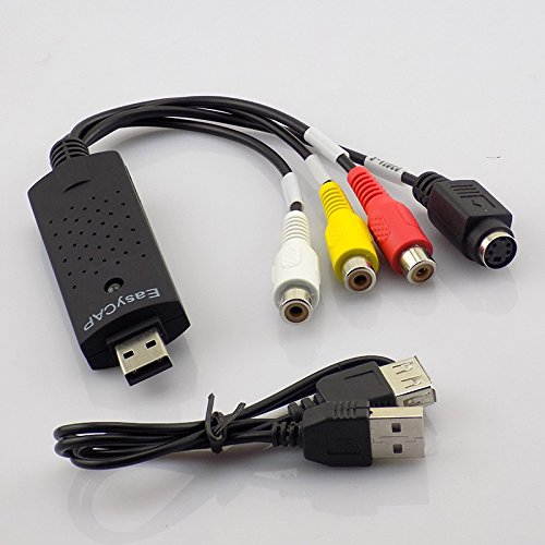 EasyCap Video DVR USB 2.0 Video Adapter USB 2.0 Capture Card Video TV DVD VHS Audio Capture Card 3 in 1 VHS to DVD Adapter Converter PC PS3 XBOX for win 7 8 32 64
