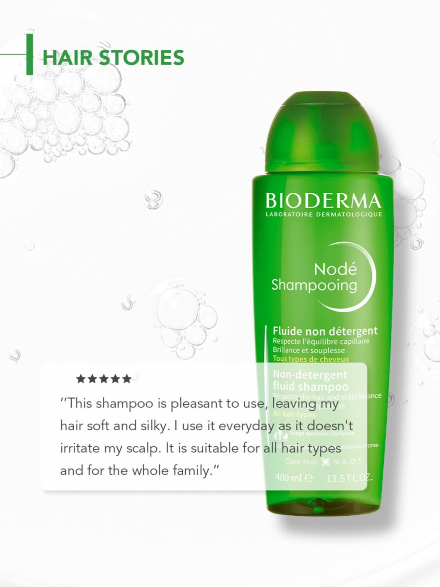 BIODERMA Non-Detergent Fluid Shampoo - 400 ml