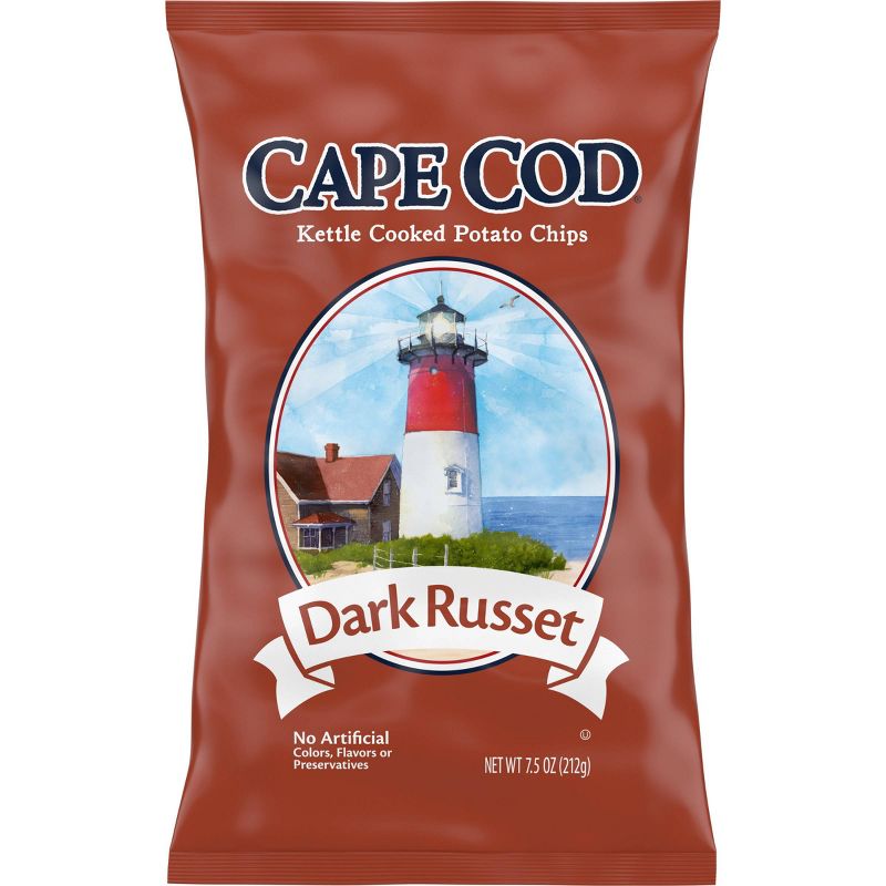 Cape Cod Dark Russet Kettle Cooked Potato Chips - 7.5oz