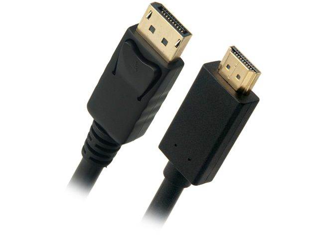 Omni Gear DP-6-HDMI 6 ft. Black DisplayPort to HDMI Cable Male to Male
