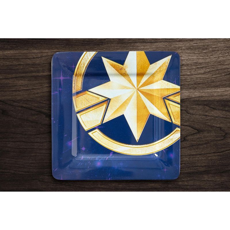 Seven20 Marvel's Captain Marvel Celestial Goose 4-Piece Melamine Plate Set