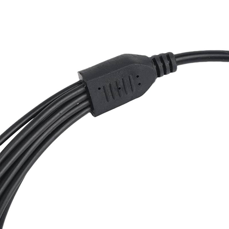 TM1 Female to 8 Male 55x21mm CCTV DC 8 Channel Power Jack Splitter Cable Compatible with CCTV Security Surveillance CamerasLorex CamerasQCEE Cameras