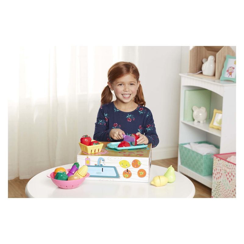 Perfectly Cute Farmer's Market Fruit & Veggie Play Food & Kitchen Accessory 24 Pc Set